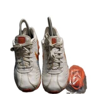Nike Shox Turbo II White & Orange Women's Size 6 309351-182 Rare‎ Vintage Shoes